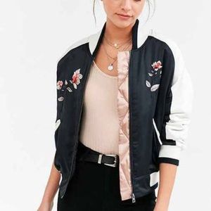 Urban outfitters satin bomber jacket